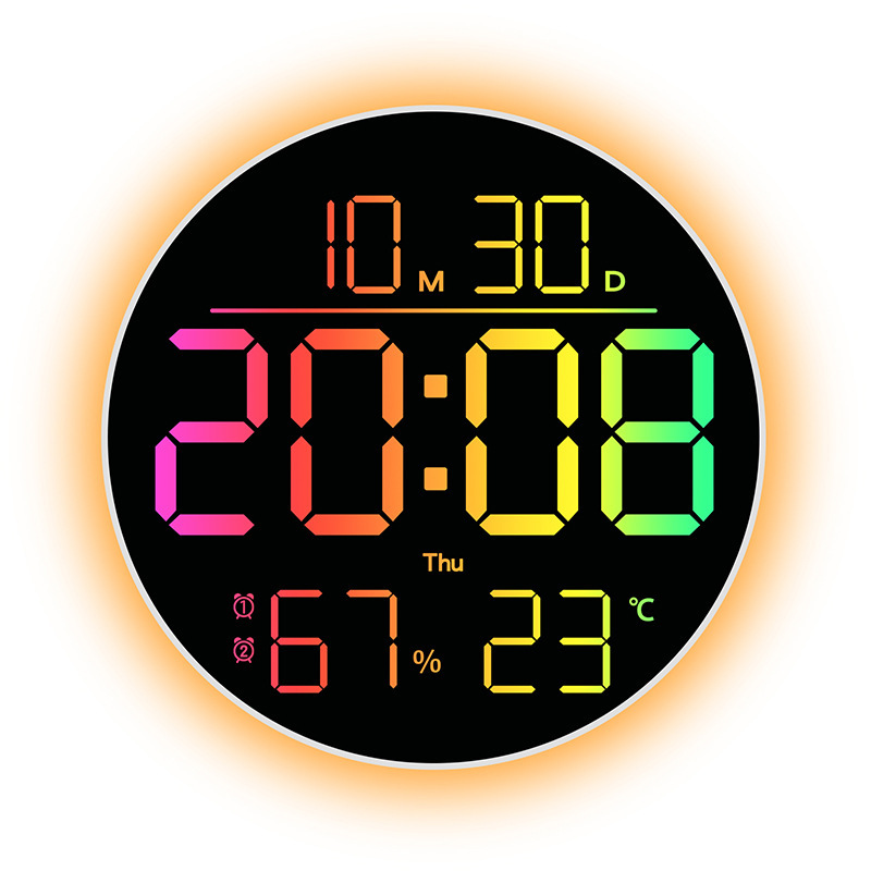 Lux Meter Digital Light - C5 LED Digital Wall Clock Light