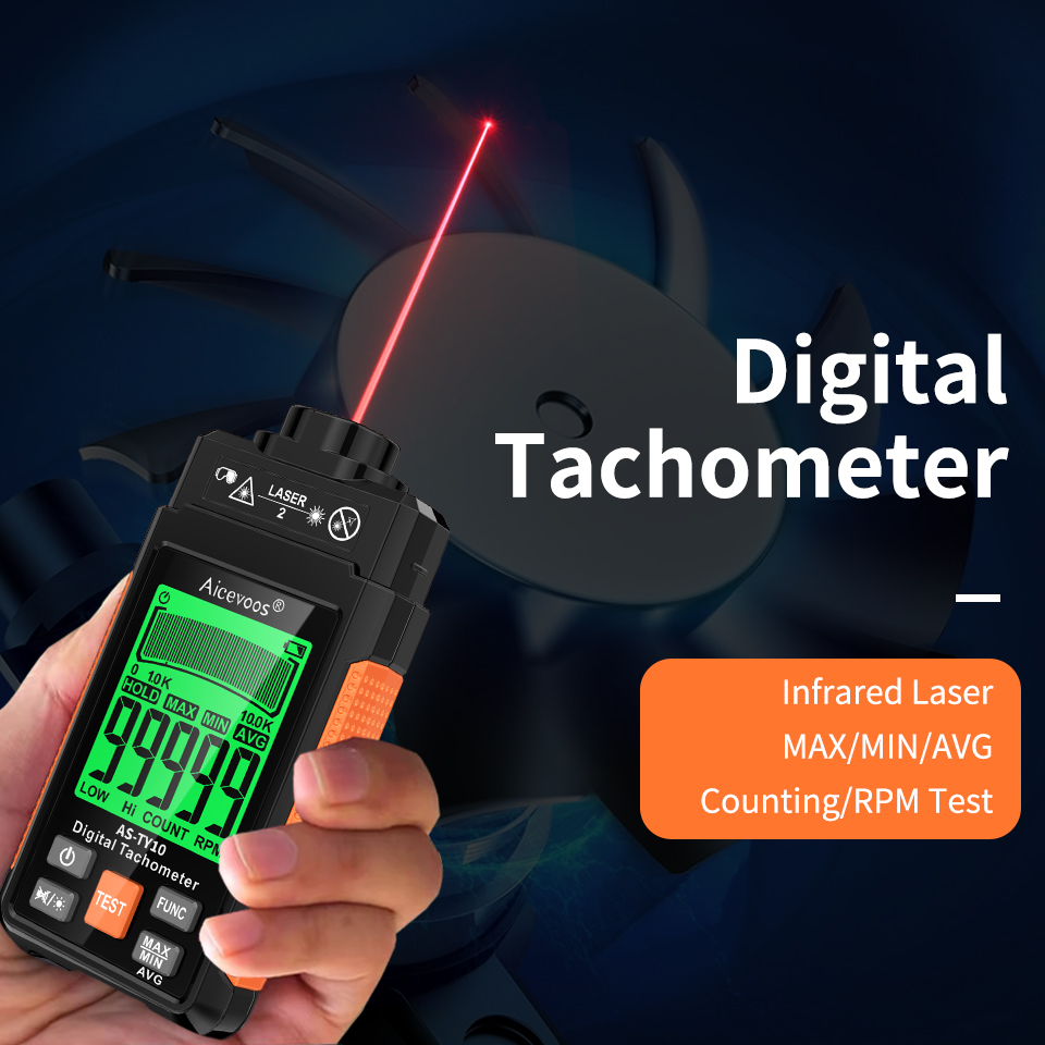 Tachometer Digital Laser Rpm - Aicevoos Professional Handheld Digital Non-Contact Laser