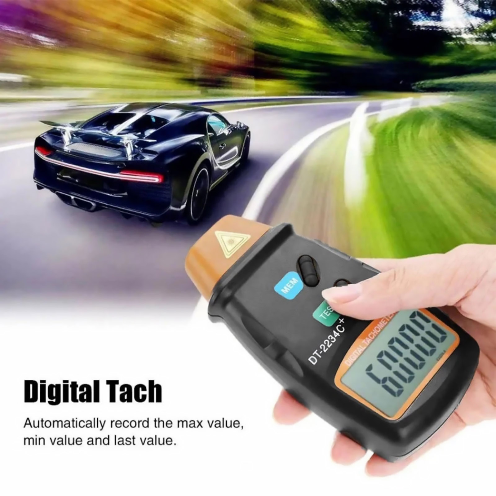 Digital Laser Tachometer 2.5-9 - Tachometer Digital Laser Rpm recension och pris