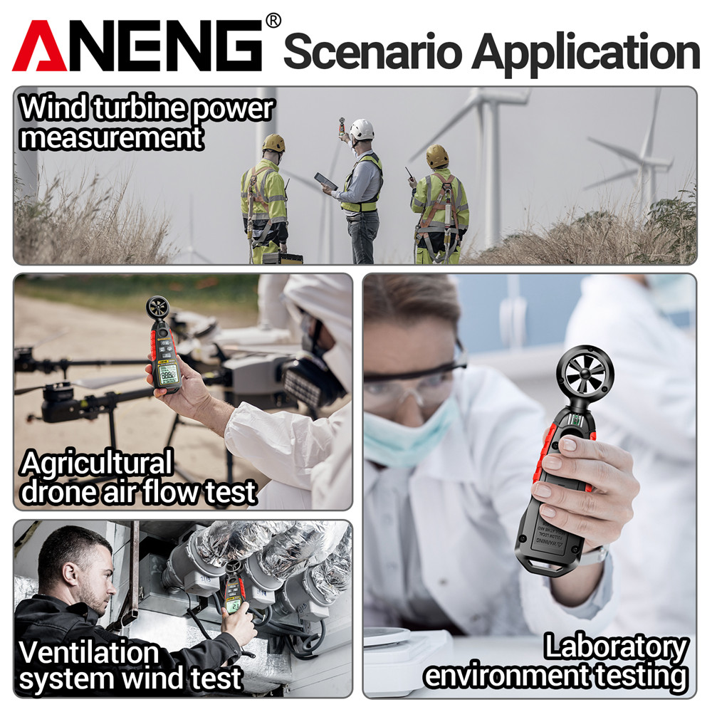 Digital Handheld Anemometer Te - Anemometer Digital Wind Speed recension och pris