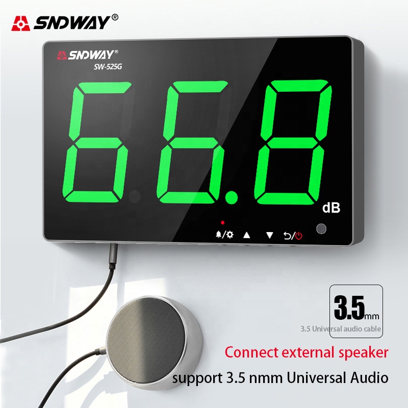 SNDWAY SW-525G Wall-mounted So - Sound Level Meter Db 30-130 recension och pris