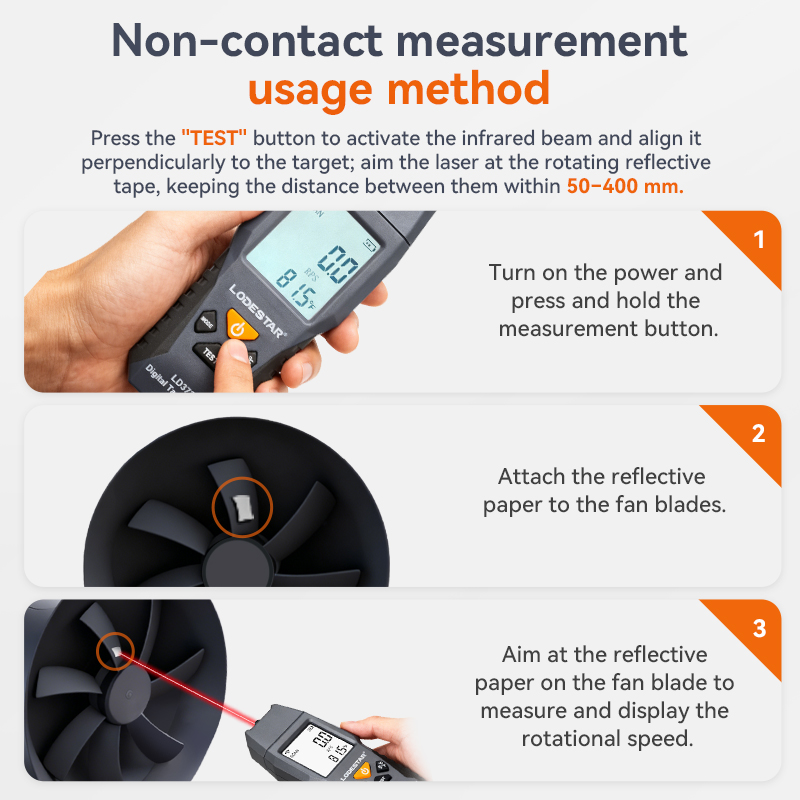 LODESTAR Handheld Mini Digital - Tachometer Digital Laser Rpm recension och pris