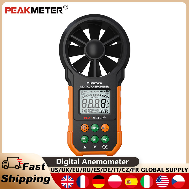PEAKMETER PM6252A Handheld Ane - Anemometer Digital Wind Speed recension och pris