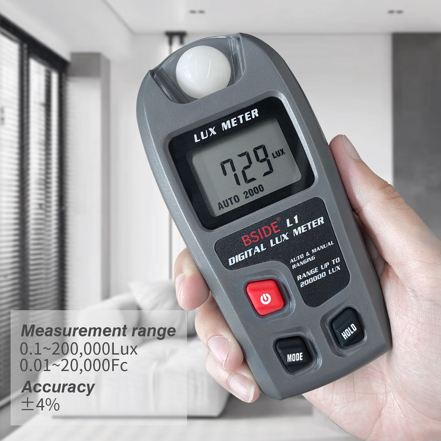 BSIDE L1 Light Meter Digital I - Lux Meter Digital Light recension och pris