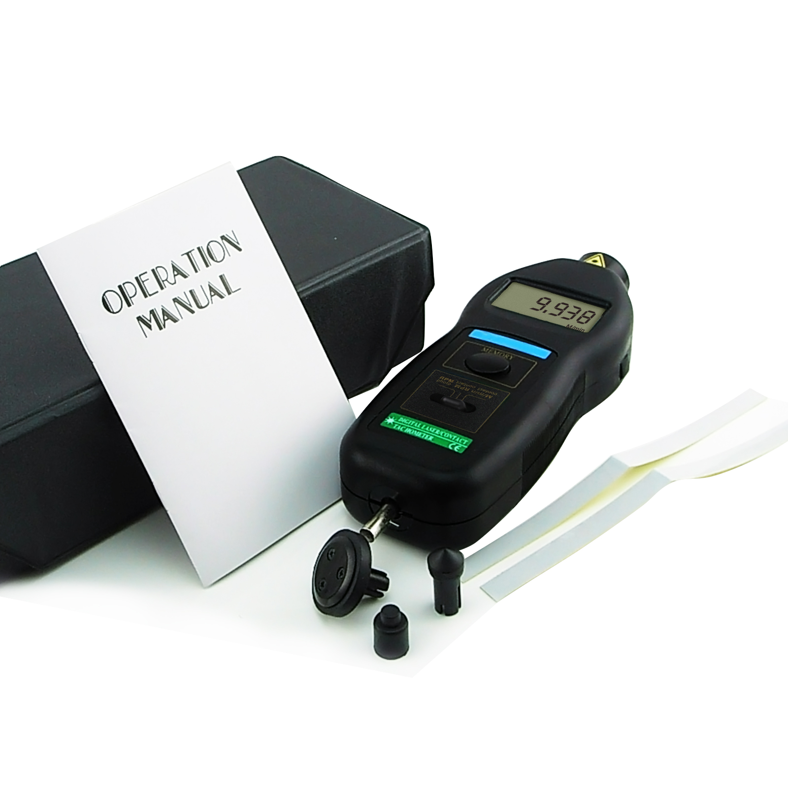 Digital Contact & Non-contact  - Tachometer Digital Laser Rpm recension och pris