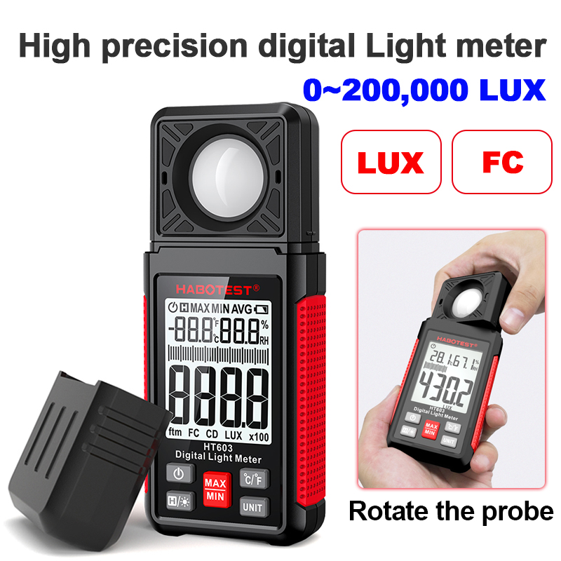 HT603 Digital Lux Meter 0~200, - Lux Meter Digital Light recension och pris