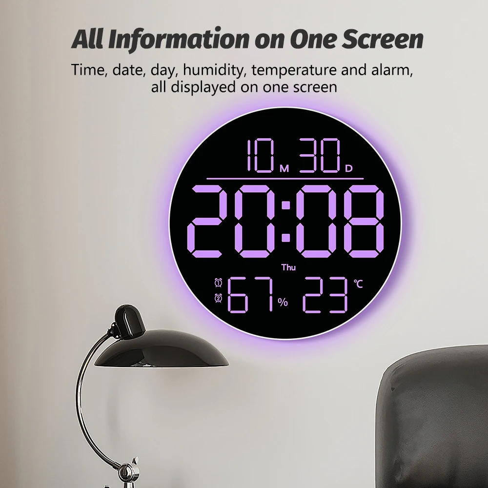 C5 LED Digital Wall Clock Ligh - Lux Meter Digital Light recension och pris