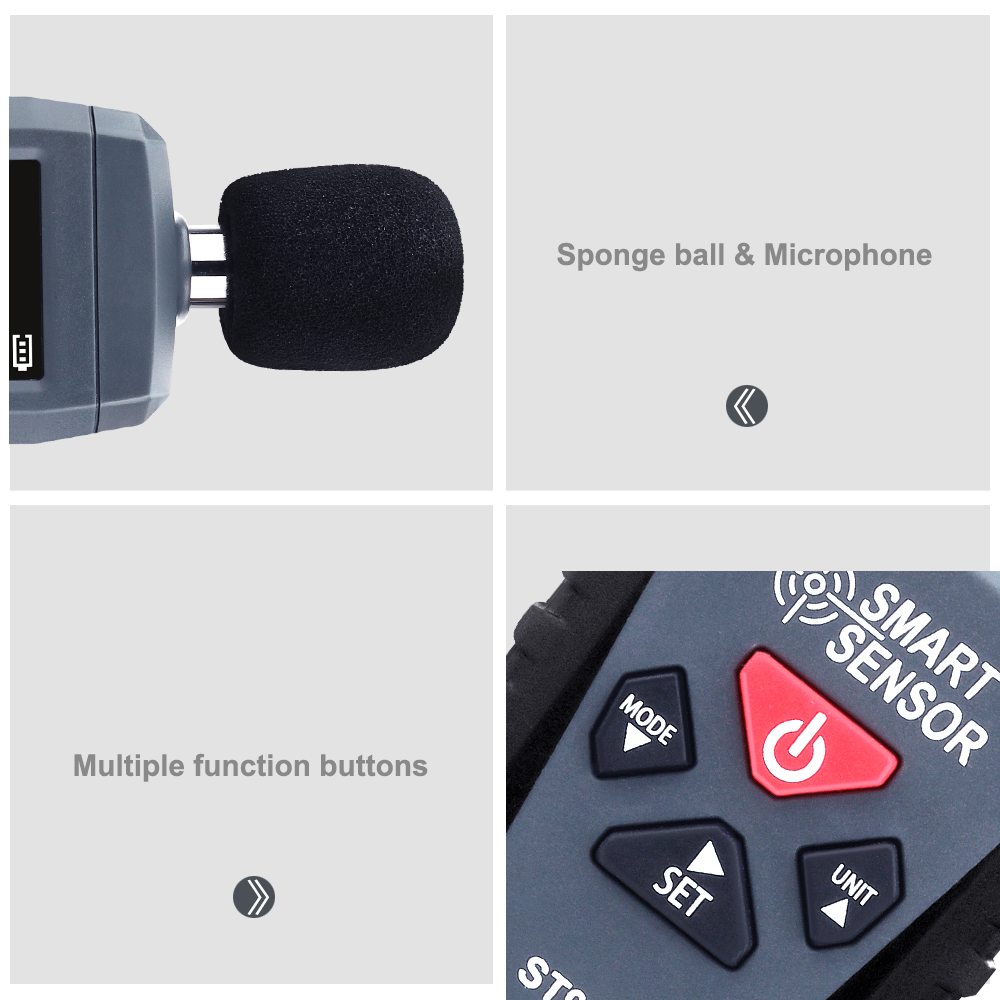 Colorful LCD display Sound Lev - Sound Level Meter Db 30-130 recension och pris