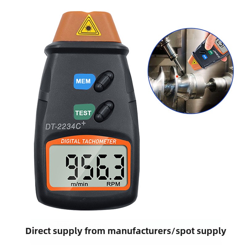 Professional Digital LCD Displ - Tachometer Digital Laser Rpm recension och pris