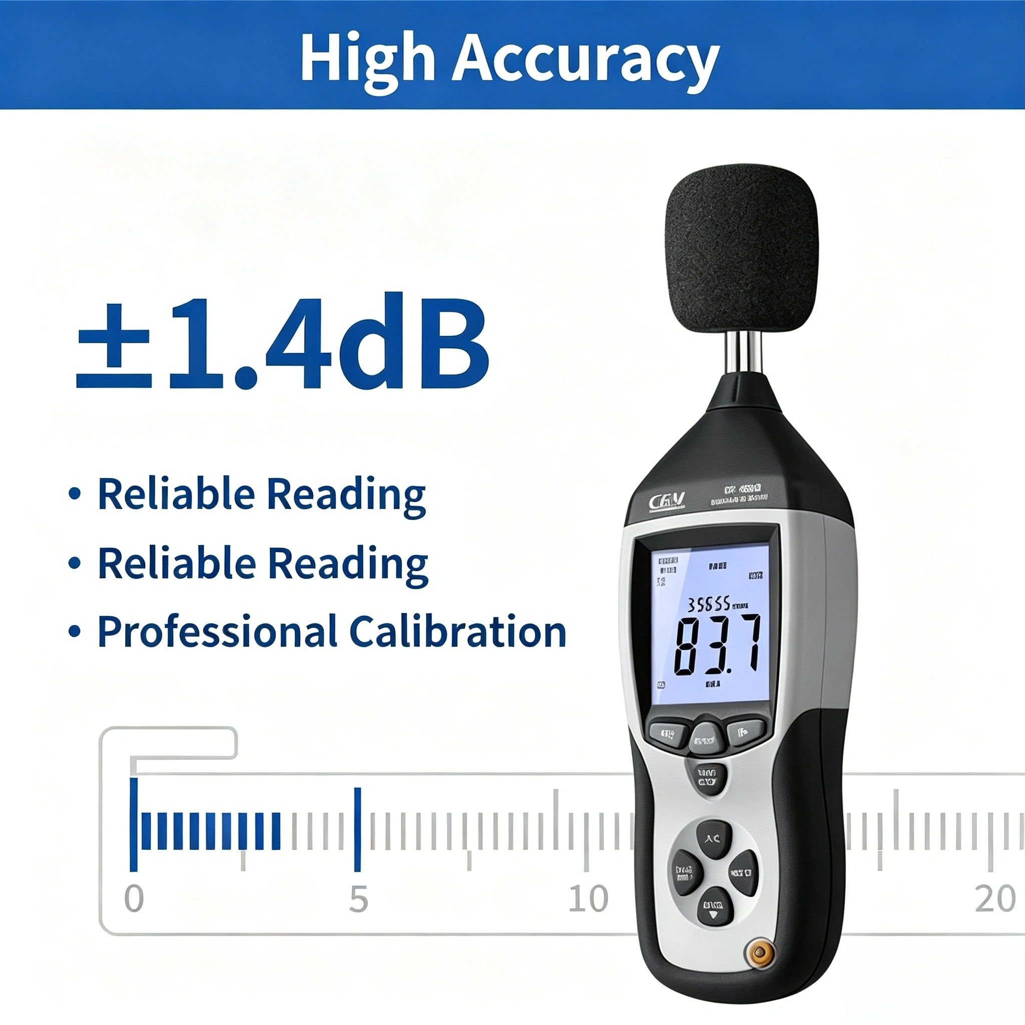 DT-8852 Range 30-130 DB Digita - Sound Level Meter Db 30-130 recension och pris