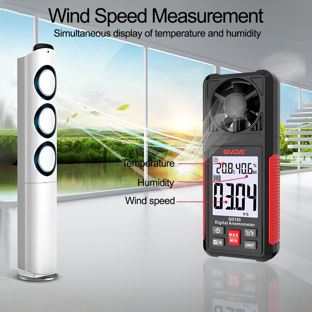 GVDA Digital Anemometer Handhe - Anemometer Digital Wind Speed recension och pris