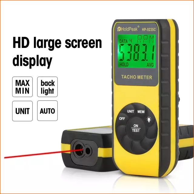 HoldPeak Laser Tachometer HP-9 - Tachometer Digital Laser Rpm recension och pris
