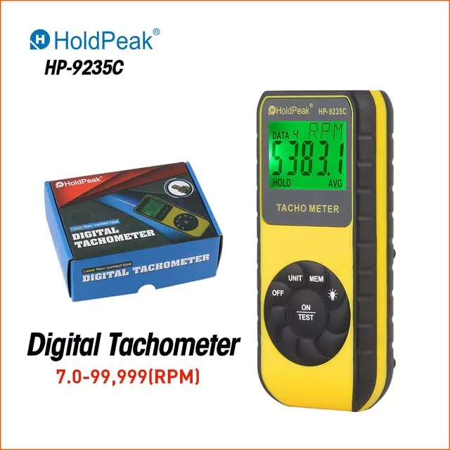 HoldPeak Laser Tachometer HP-9 - Tachometer Digital Laser Rpm recension och pris