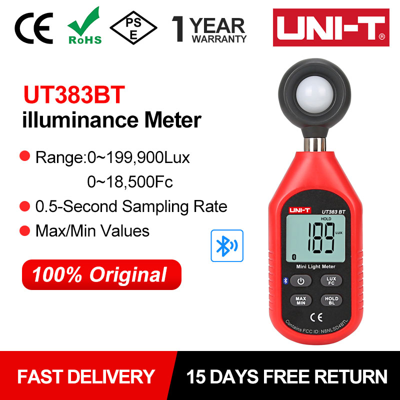 UNI-T UT383BT Mini Light Meter - Lux Meter Digital Light recension och pris