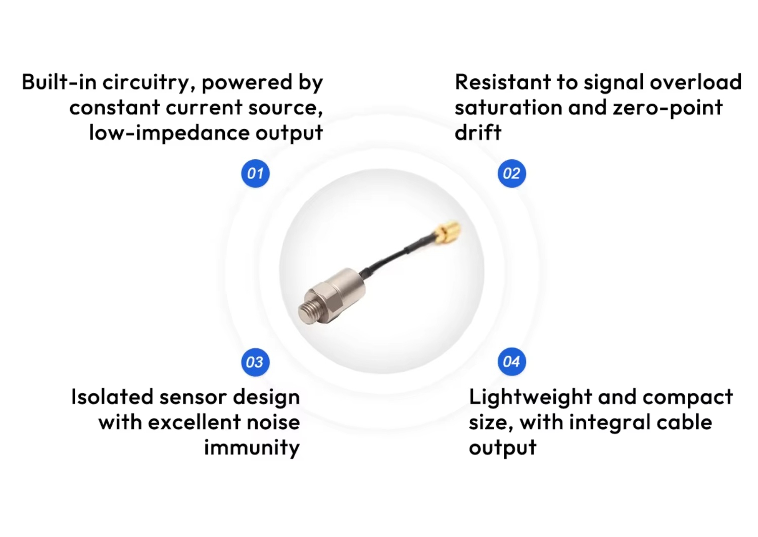 IEPE Shock Accelerometer 10000 - Vibration Sensor Accelerometer Industrial recension och pris