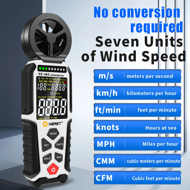 XEAST XE-365 Digital Wind Spee - Anemometer Digital Wind Speed recension och pris