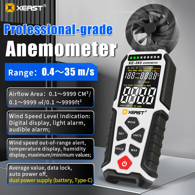 XEAST XE-365 Digital Wind Spee - Anemometer Digital Wind Speed recension och pris