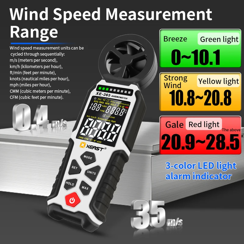 XEAST XE-365 Digital Wind Spee - Anemometer Digital Wind Speed recension och pris