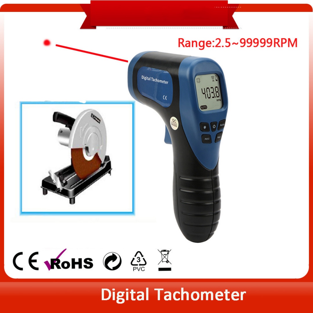 2.5-99999RPM Non-Contact Digit - Tachometer Digital Laser Rpm recension och pris