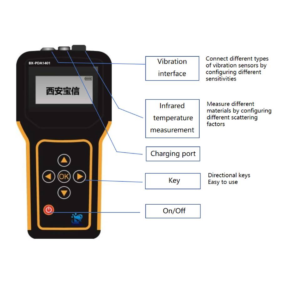 Portable Vibration Meter with  - Vibration Meter Bearing Checker recension och pris