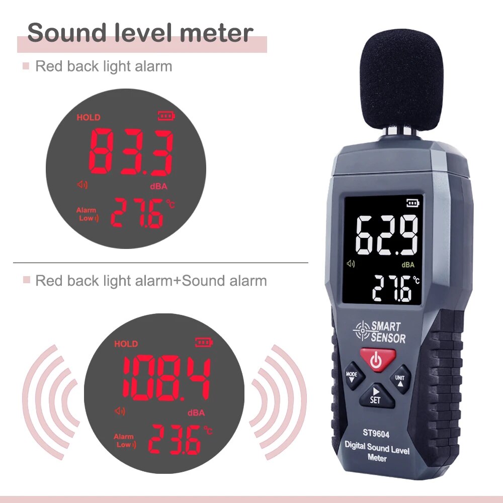 SMART SENSOR Digital Sound Lev - Sound Level Meter Db 30-130 recension och pris